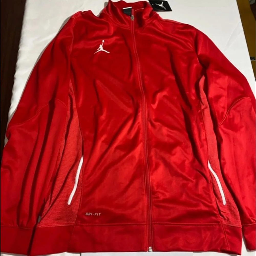 New Men’s Medium Red Jordan Track Jacket